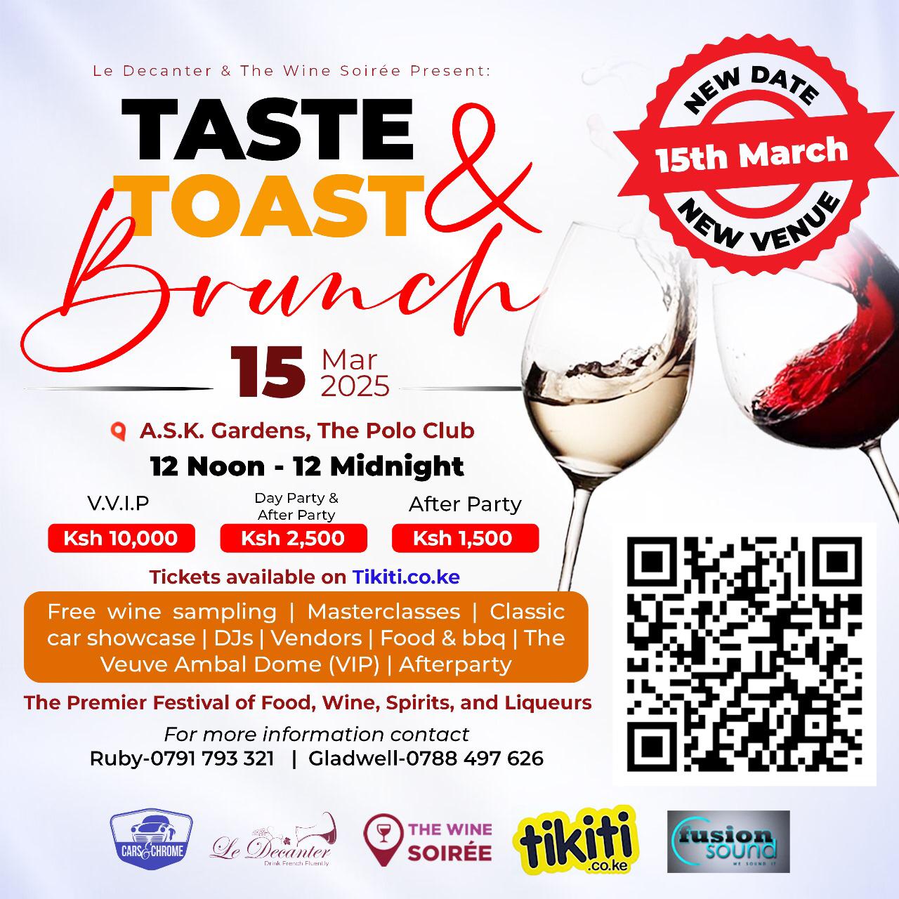 Taste and Toast Brunch Poster