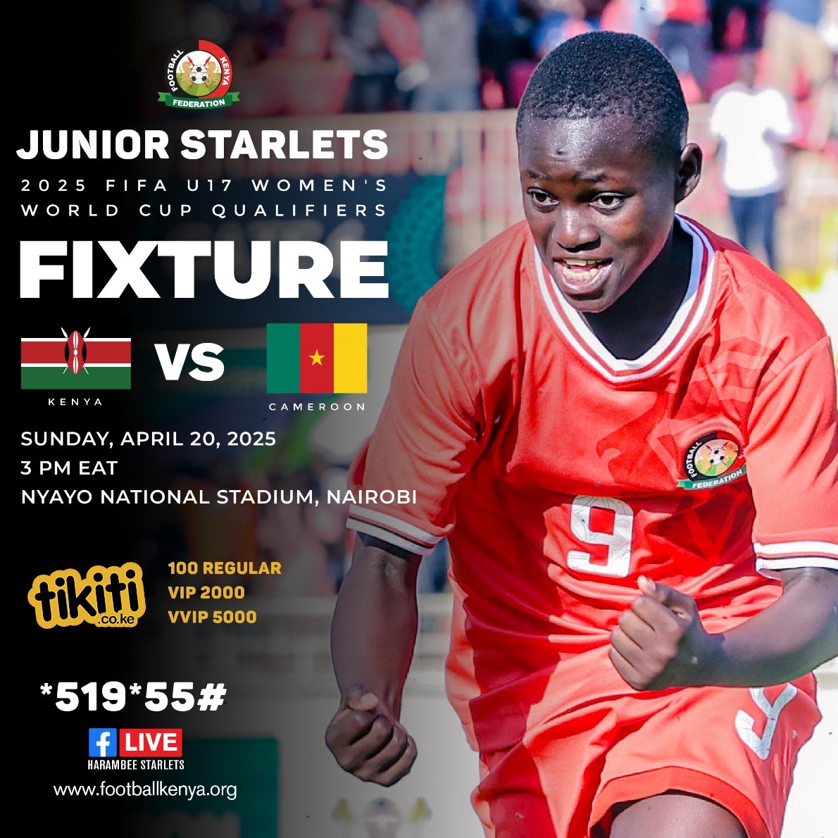 Kenya vs Cameroon Poster