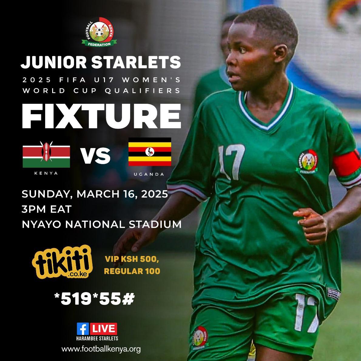 Junior Starlets vs Uganda Poster