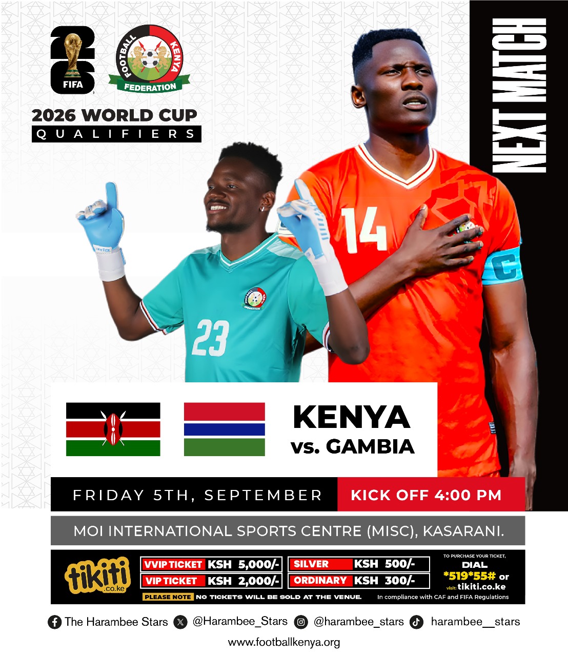 Kenya vs Gambia Poster