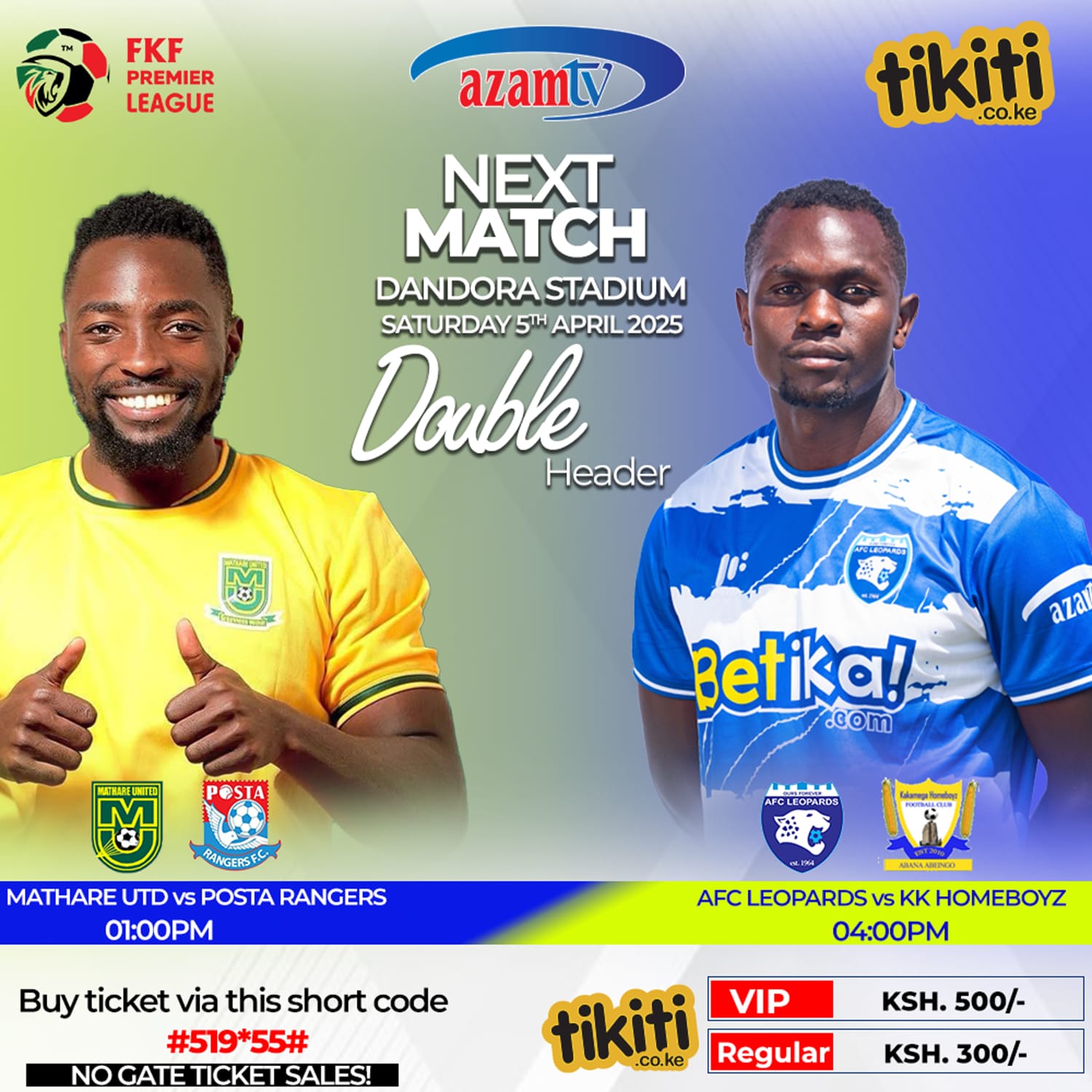 AFC Leopards Vs Kakamega Homeboyz Poster