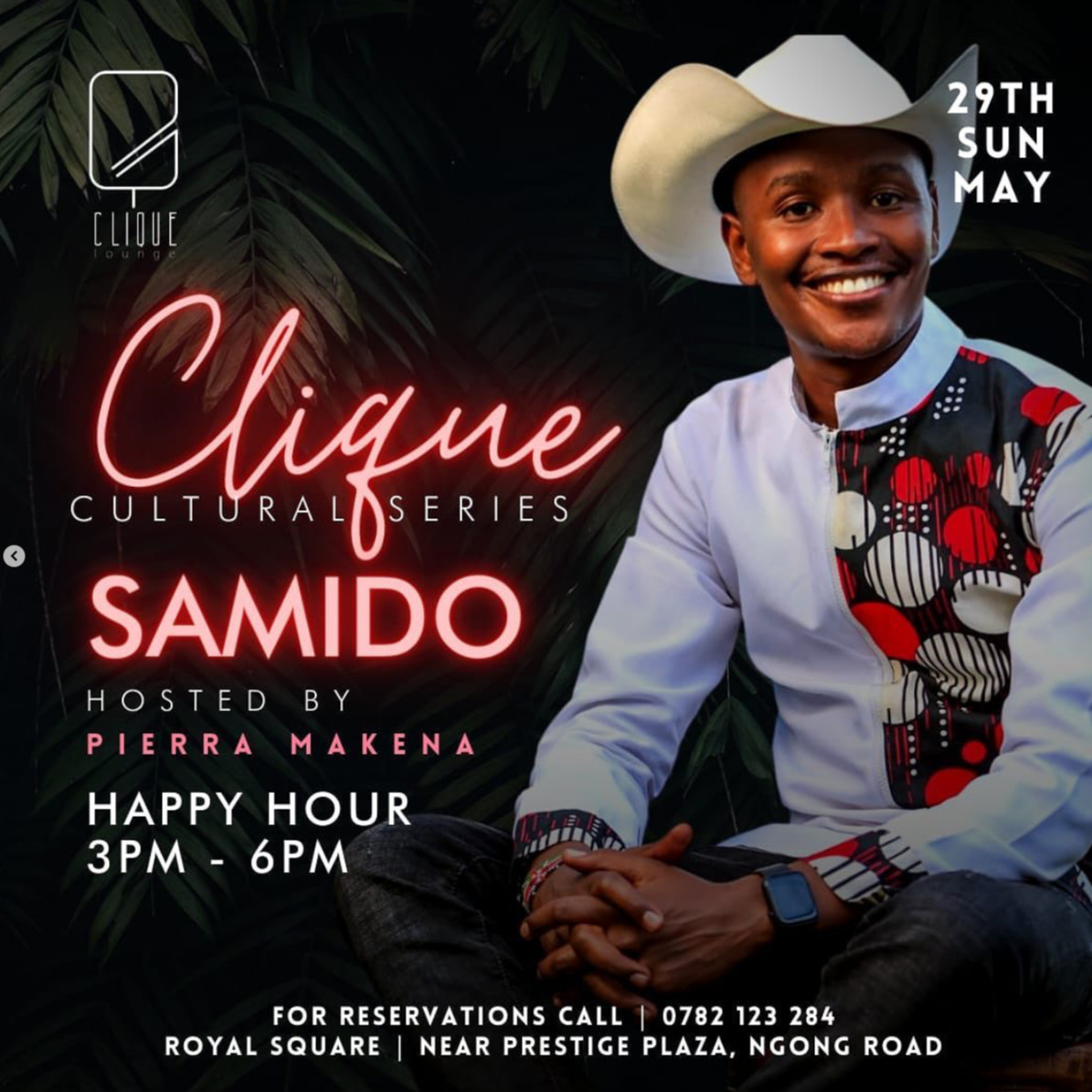 Clique Cultural Series Ft. Samido Poster