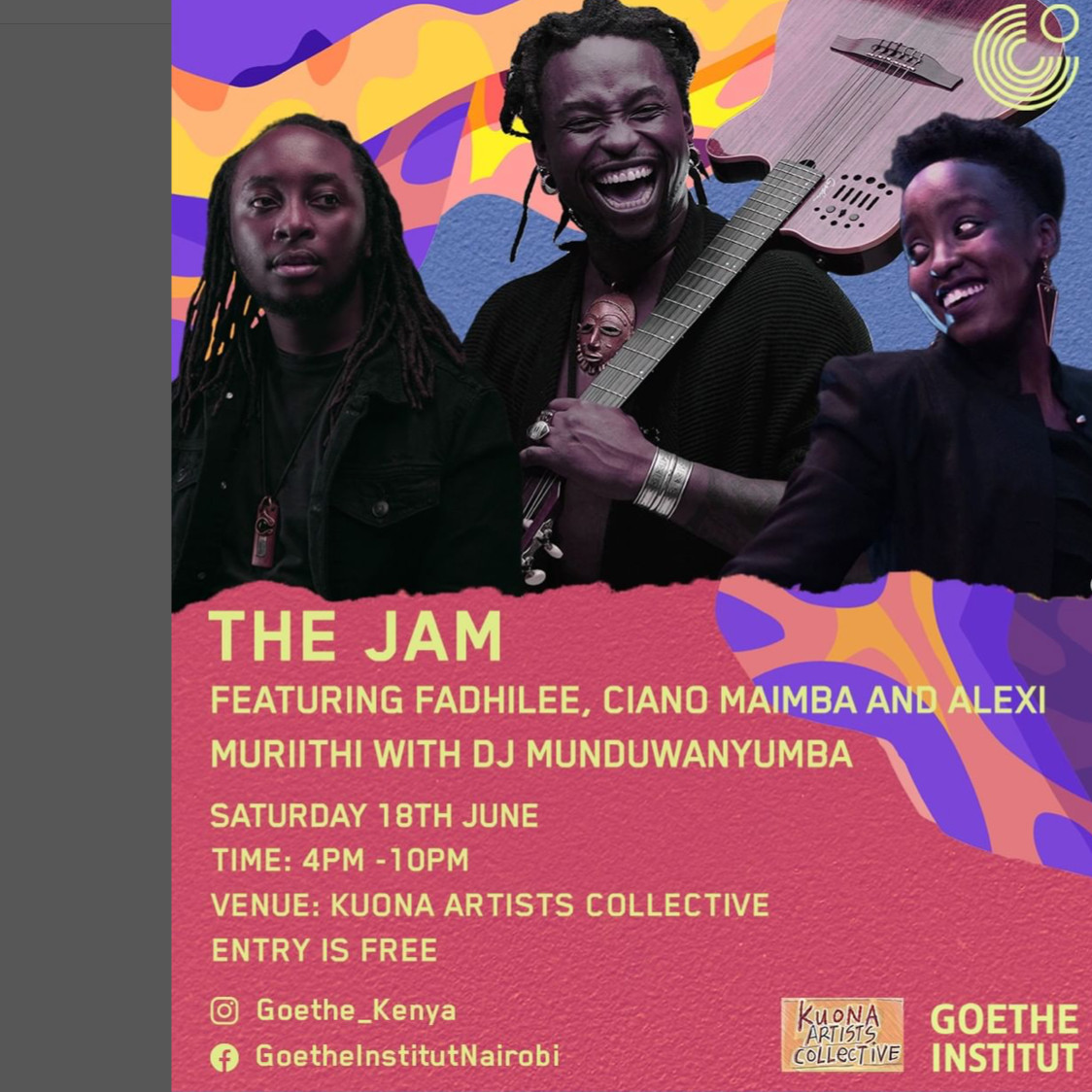 The Jam ft. Fadhilee, Ciano Maimba and Alexi Muriithi w/ DJ Munduwanyumba Poster
