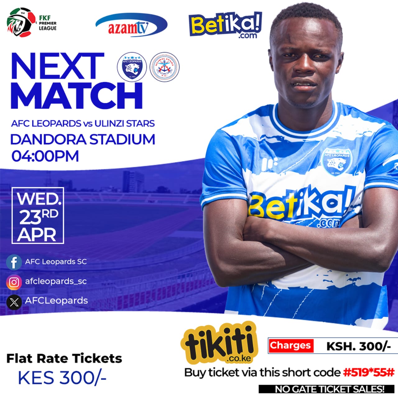 Afc Leopards vs Ulinzi Stars Poster